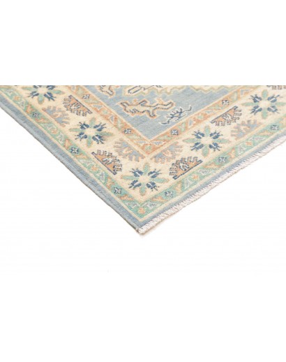 Tappeto Kazak Afghanistan bianco grigio 101x150