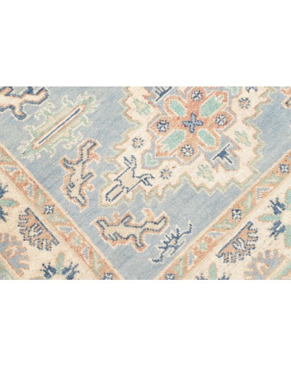 Tappeto Kazak Afghanistan bianco grigio 101x150