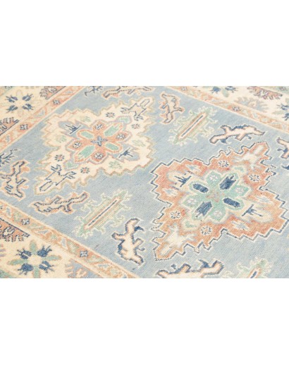 Tappeto Kazak Afghanistan bianco grigio 101x150