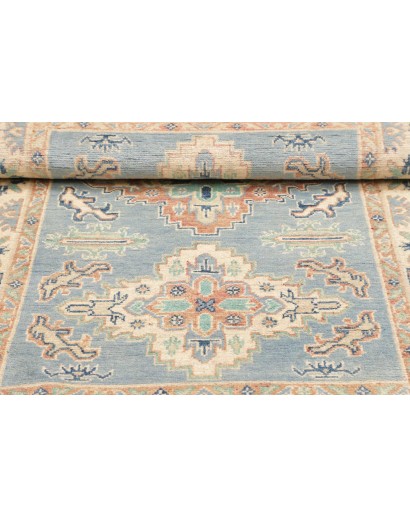 Tappeto Kazak Afghanistan bianco grigio 101x150