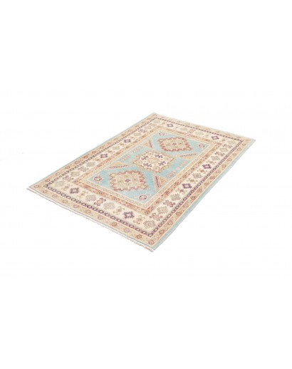 Tappeto Kazak Afghanistan bianco marrone 103x143