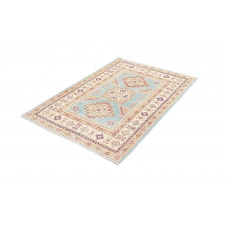 Tappeto Kazak Afghanistan bianco marrone 103x143