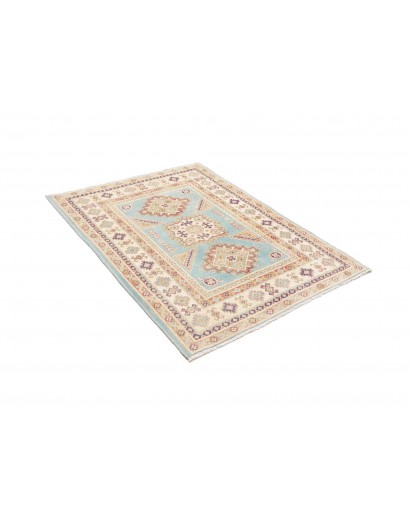 Tappeto Kazak Afghanistan bianco marrone 103x143