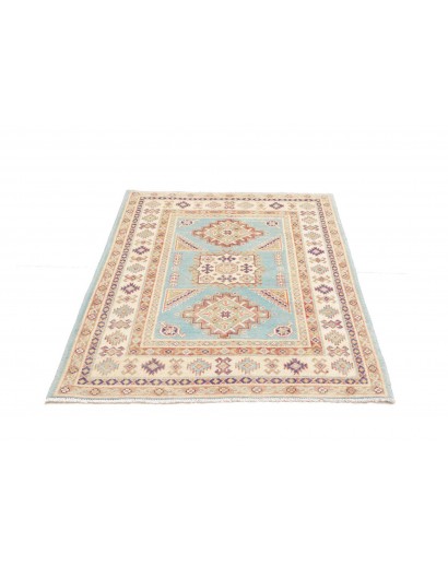 Tappeto Kazak Afghanistan bianco marrone 103x143