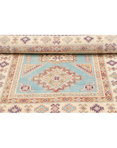 Tappeto Kazak Afghanistan bianco marrone 103x143