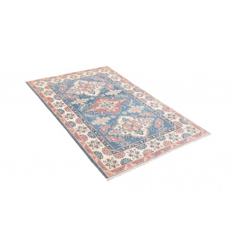 Tappeto Kazak Afghanistan bianco grigio 101x152
