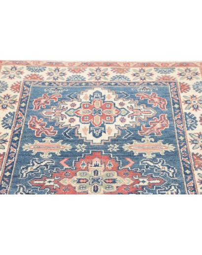 Tappeto Kazak Afghanistan bianco grigio 101x152