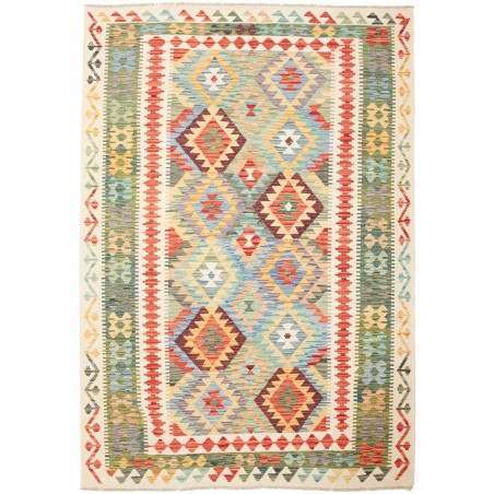 Tappeto Kilim Afghanistan giallo 170x249