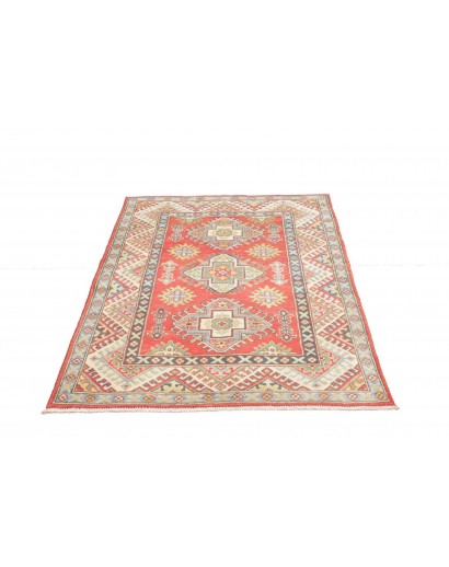 Tappeto Kazak Afghanistan marrone giallo 100x149