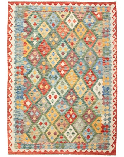 Tappeto Kilim Afghanistan marrone 170x236