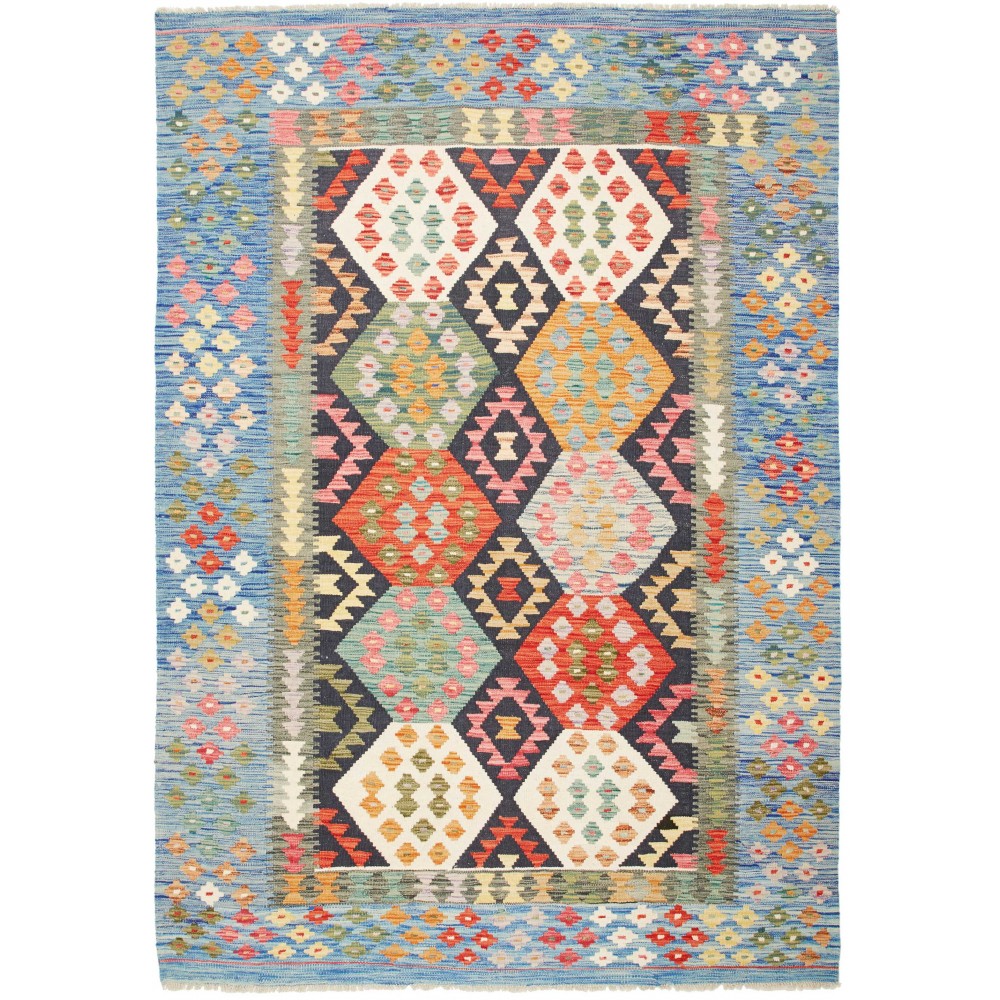 Tappeto Kilim Afghanistan beige marrone 167x239 Tappeto Kilim Afghanistan beige marrone 167x239