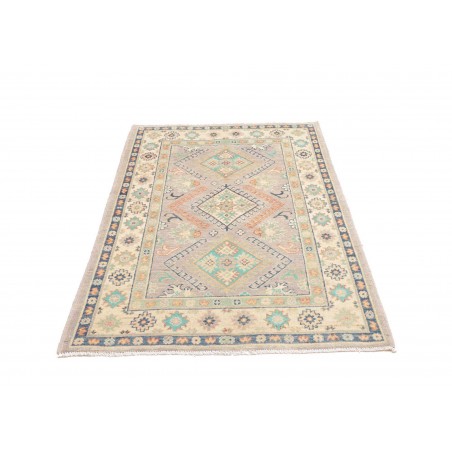 Tappeto Kazak Afghanistan bianco azzurro 98x161