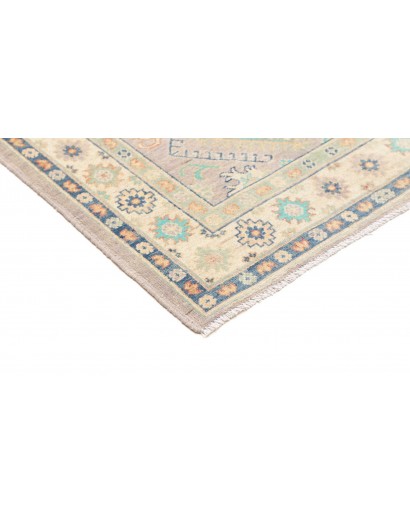 Tappeto Kazak Afghanistan bianco azzurro 98x161