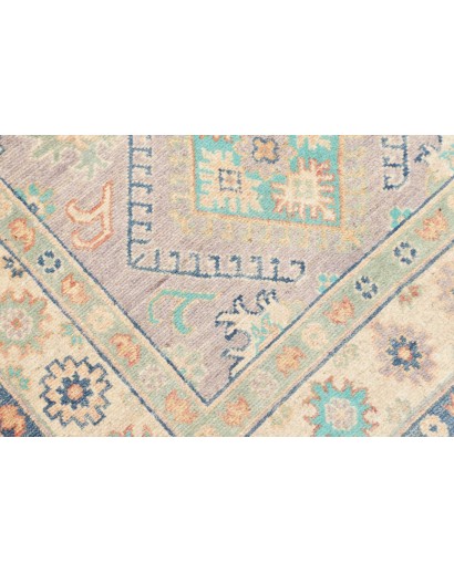 Tappeto Kazak Afghanistan bianco azzurro 98x161