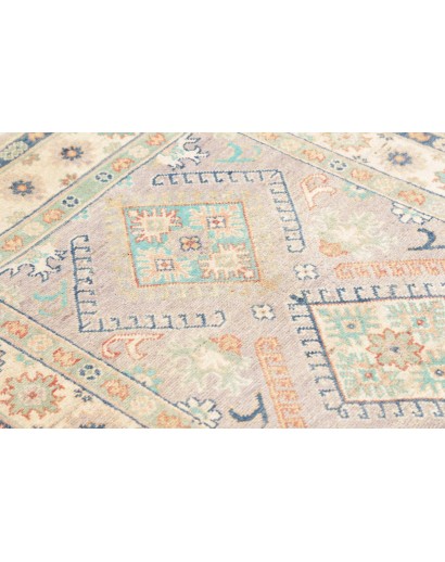 Tappeto Kazak Afghanistan bianco azzurro 98x161