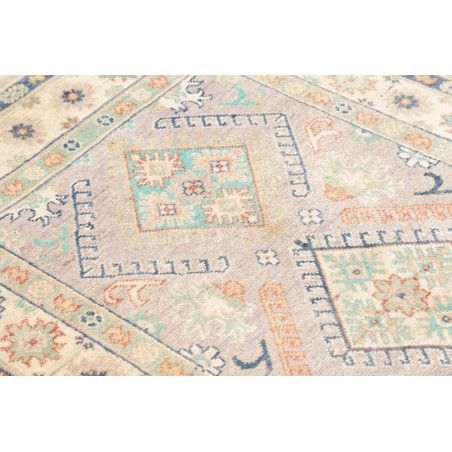 Tappeto Kazak Afghanistan bianco azzurro 98x161