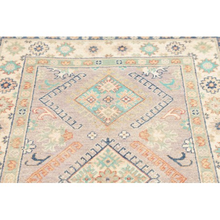 Tappeto Kazak Afghanistan bianco azzurro 98x161