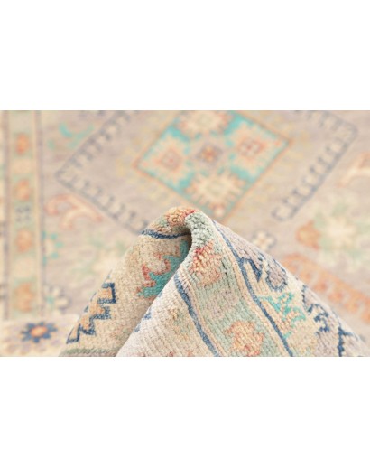 Tappeto Kazak Afghanistan bianco azzurro 98x161