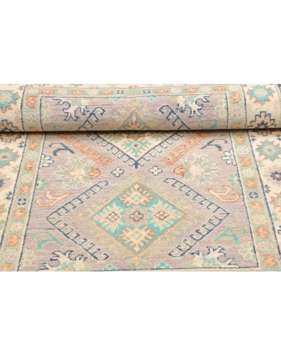 Tappeto Kazak Afghanistan bianco azzurro 98x161