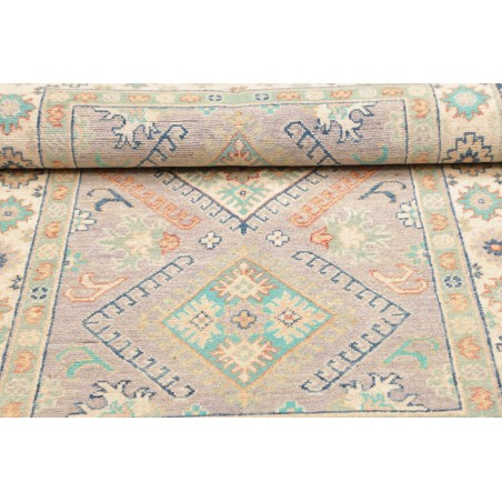 Tappeto Kazak Afghanistan bianco azzurro 98x161