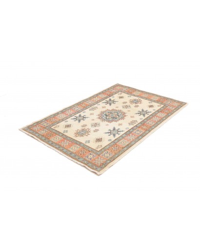 Tappeto Kazak Afghanistan bianco azzurro 105x160