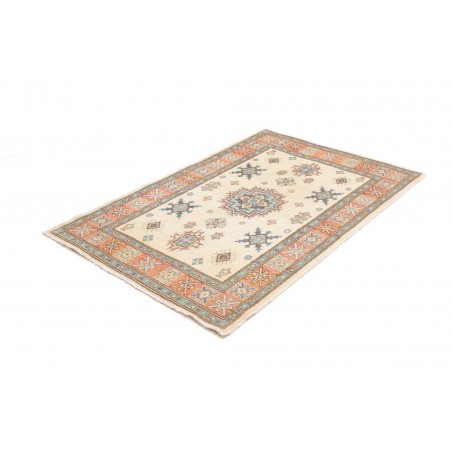 Tappeto Kazak Afghanistan bianco azzurro 105x160