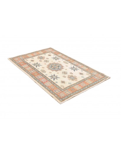 Tappeto Kazak Afghanistan bianco azzurro 105x160