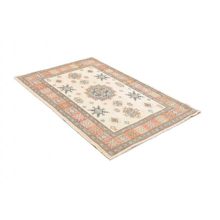 Tappeto Kazak Afghanistan bianco azzurro 105x160