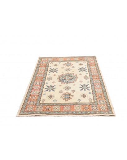 Tappeto Kazak Afghanistan bianco azzurro 105x160