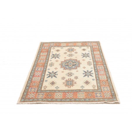 Tappeto Kazak Afghanistan bianco azzurro 105x160