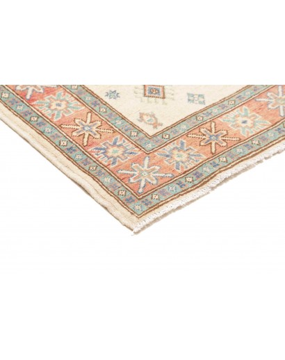 Tappeto Kazak Afghanistan bianco azzurro 105x160