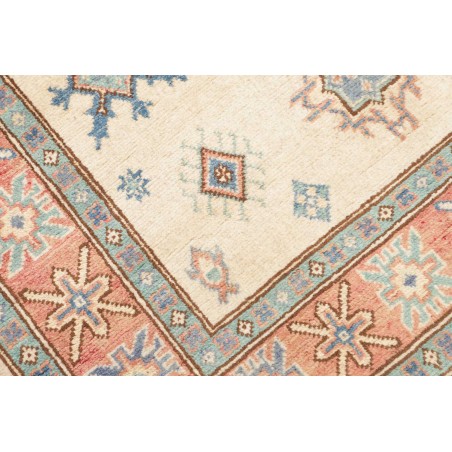 Tappeto Kazak Afghanistan bianco azzurro 105x160