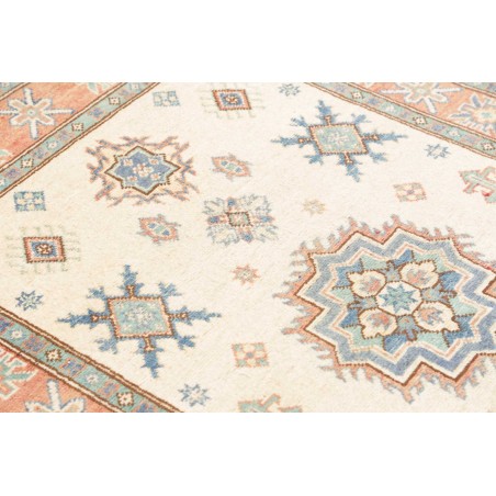 Tappeto Kazak Afghanistan bianco azzurro 105x160