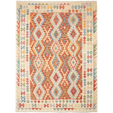 Tappeto Kilim Afghanistan giallo arancione 177x236