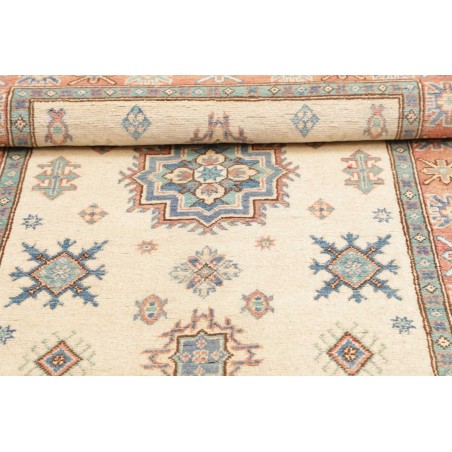 Tappeto Kazak Afghanistan bianco azzurro 105x160