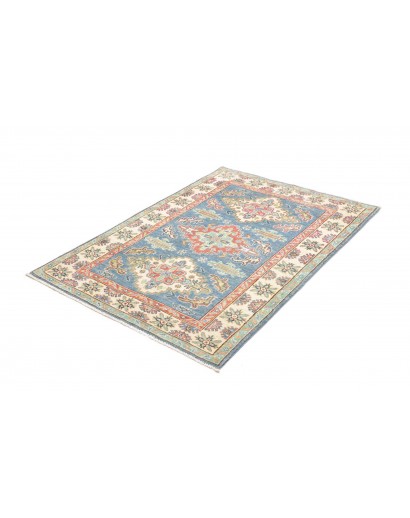 Tappeto Kazak Afghanistan beige grigio 102x142