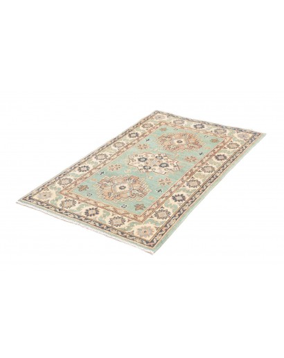 Tappeto Kazak Afghanistan beige azzurro 80x121