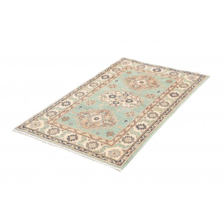Tappeto Kazak Afghanistan beige azzurro 80x121