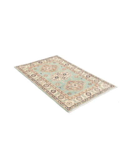 Tappeto Kazak Afghanistan beige azzurro 80x121