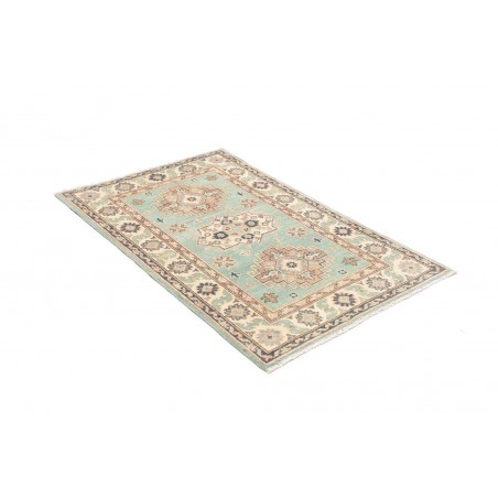 Tappeto Kazak Afghanistan beige azzurro 80x121