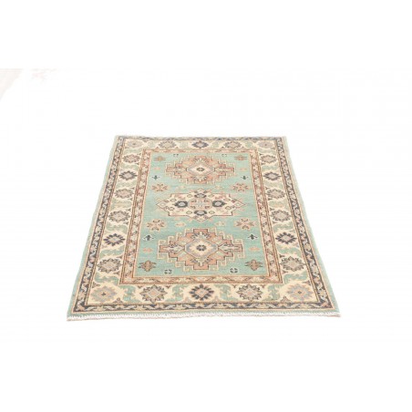 Tappeto Kazak Afghanistan beige azzurro 80x121