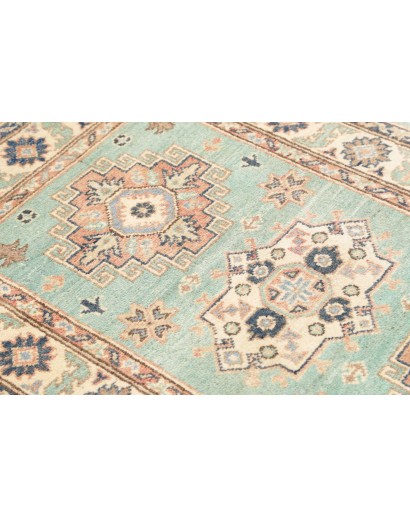 Tappeto Kazak Afghanistan beige azzurro 80x121