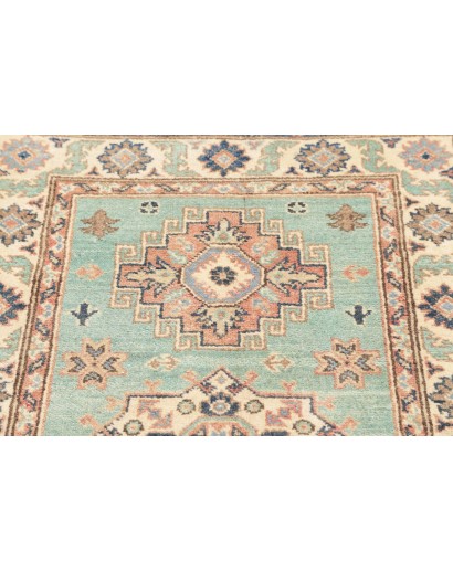 Tappeto Kazak Afghanistan beige azzurro 80x121
