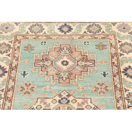 Tappeto Kazak Afghanistan beige azzurro 80x121