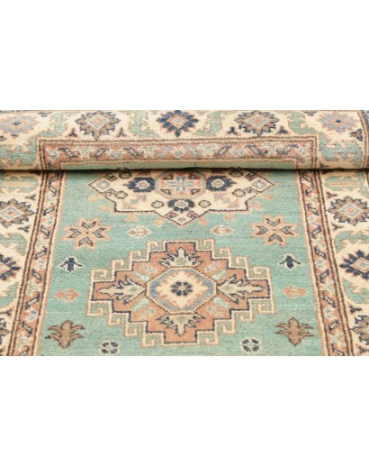 Tappeto Kazak Afghanistan beige azzurro 80x121