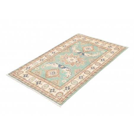 Tappeto Kazak Afghanistan beige azzurro 82x126