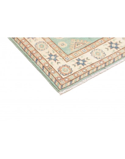Tappeto Kazak Afghanistan beige azzurro 82x126