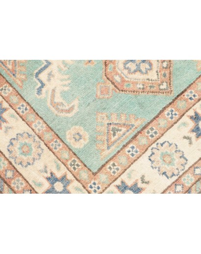 Tappeto Kazak Afghanistan beige azzurro 82x126