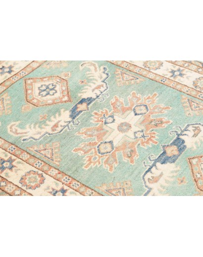 Tappeto Kazak Afghanistan beige azzurro 82x126