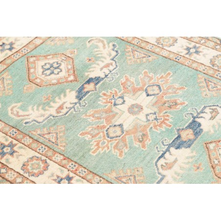 Tappeto Kazak Afghanistan beige azzurro 82x126